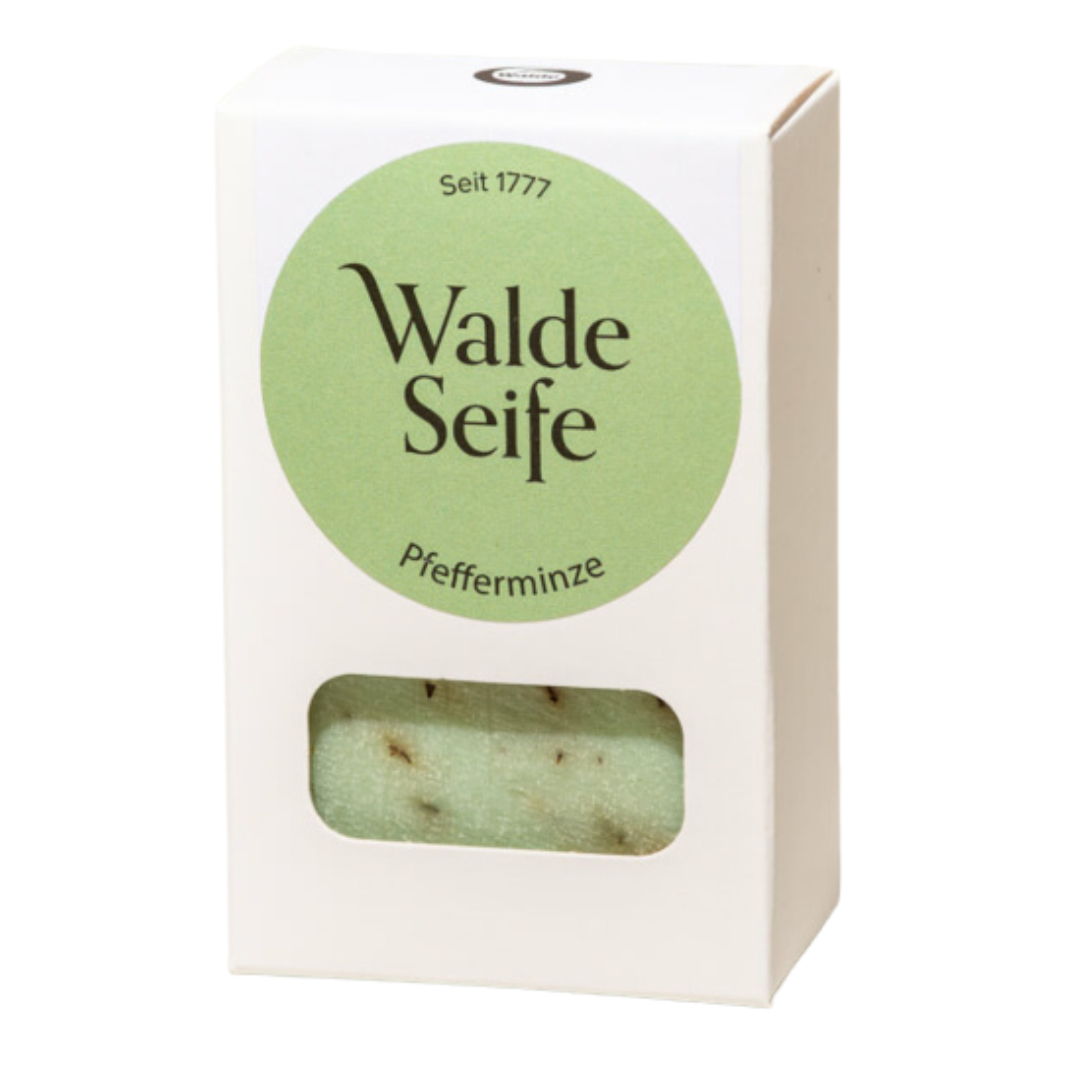 Walde Seifenstück Naturseife Pfefferminz 100g Plastikfrei