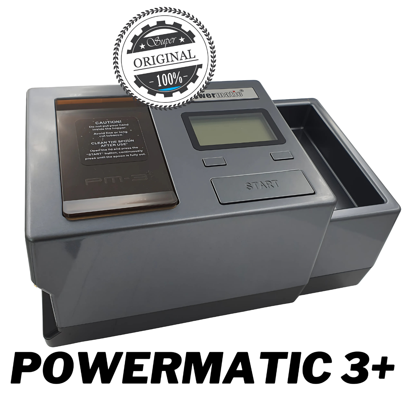 Powermatic 3 + Plus Schwarz elektrische Stopfmaschine