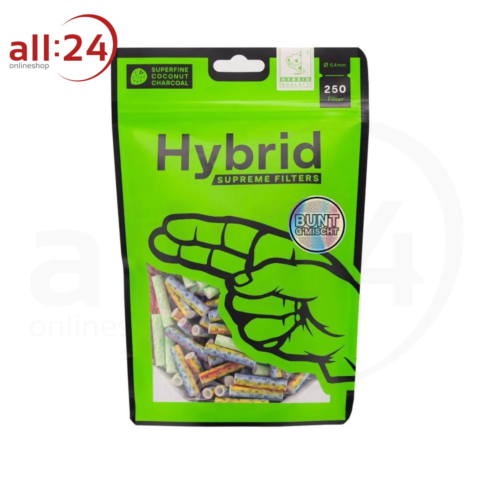 Hybrid Supreme Filter "Bunt G'mischt", 6,4 mm 250 Stück
