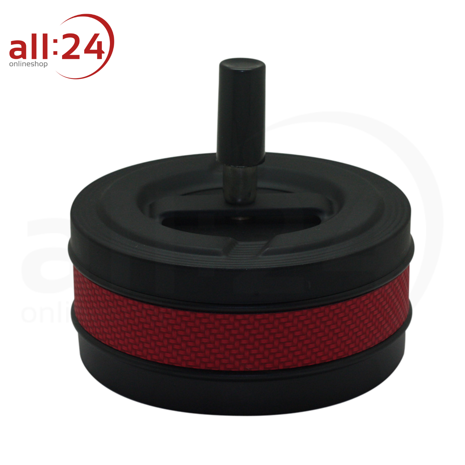 Zorr Aschenbecher Schwarz Rot 11 cm