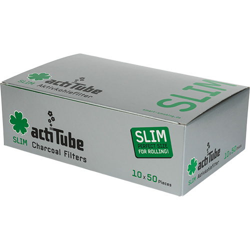 ActiTube Silber Aktivkohlefilter 7mm Karton 10x50 Stück