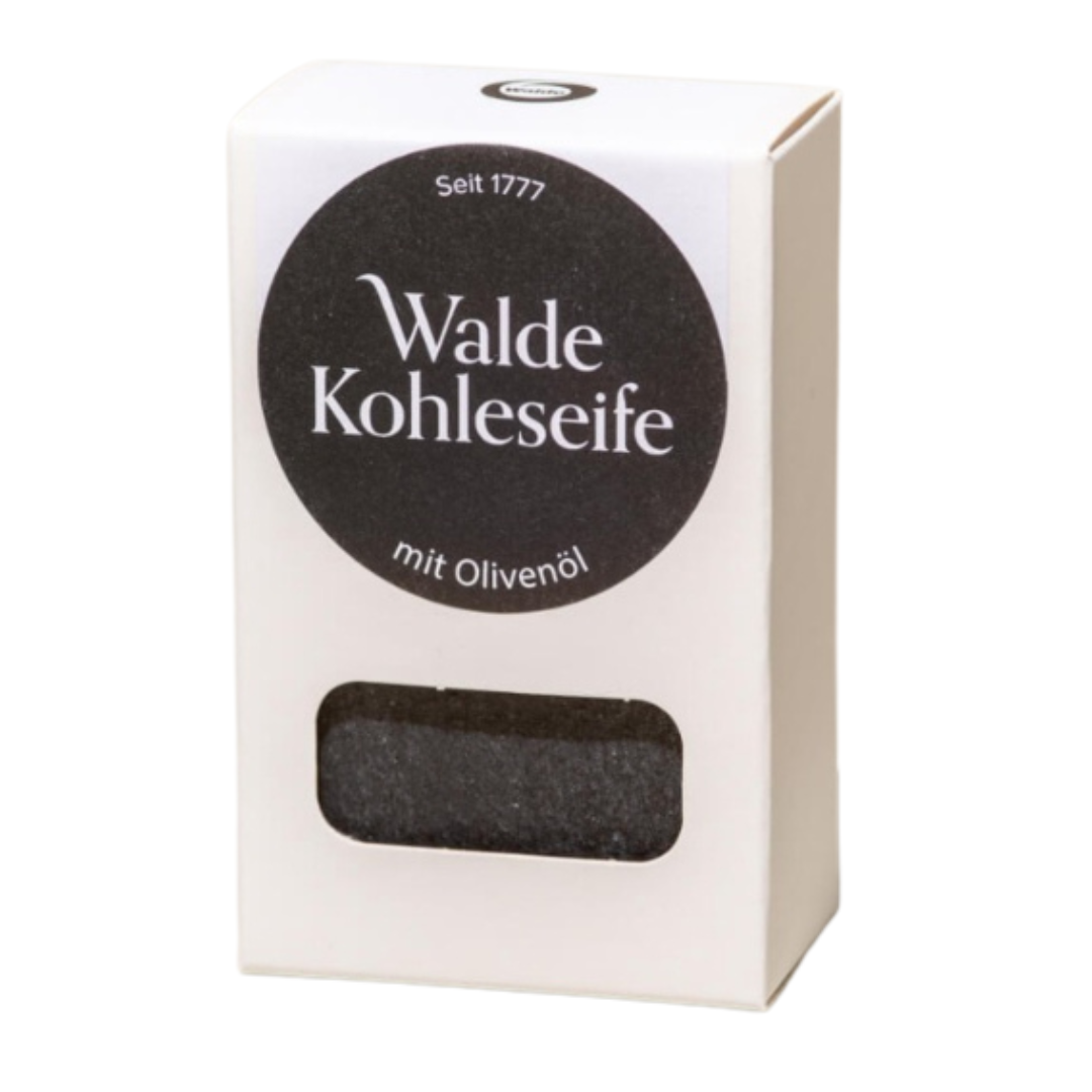 WALDE Seifenstück handgeschöpft - Kohle