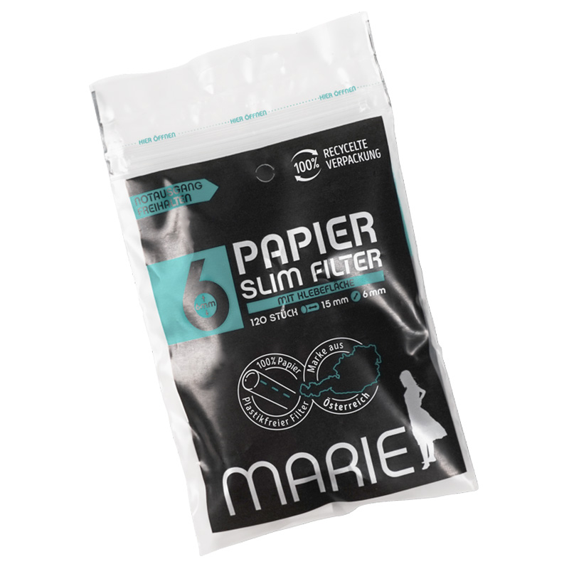 Marie Papier Slim Filter 6 mm 120 Stück