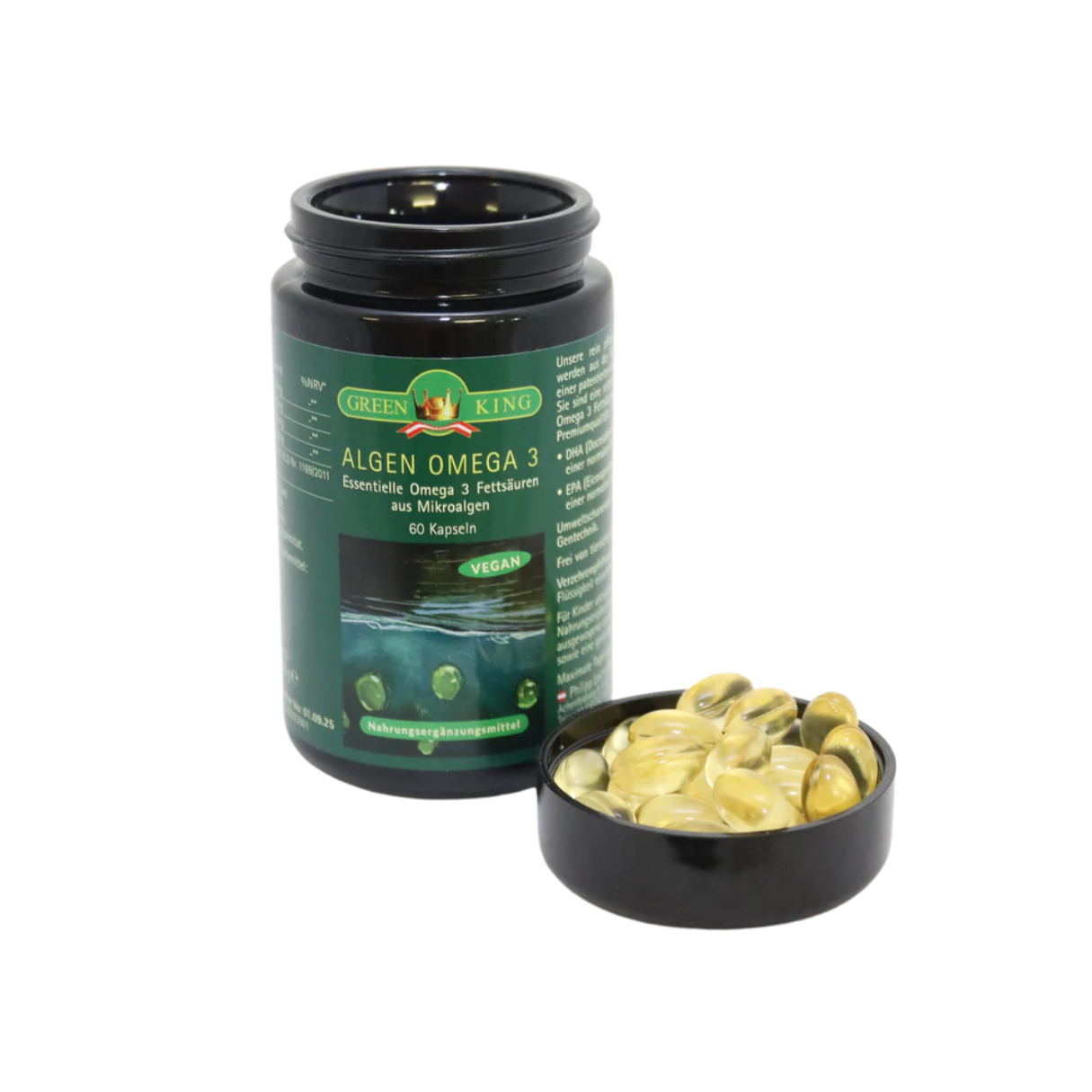 GreenKing Algen Omega 3 60 Kapseln Vegan