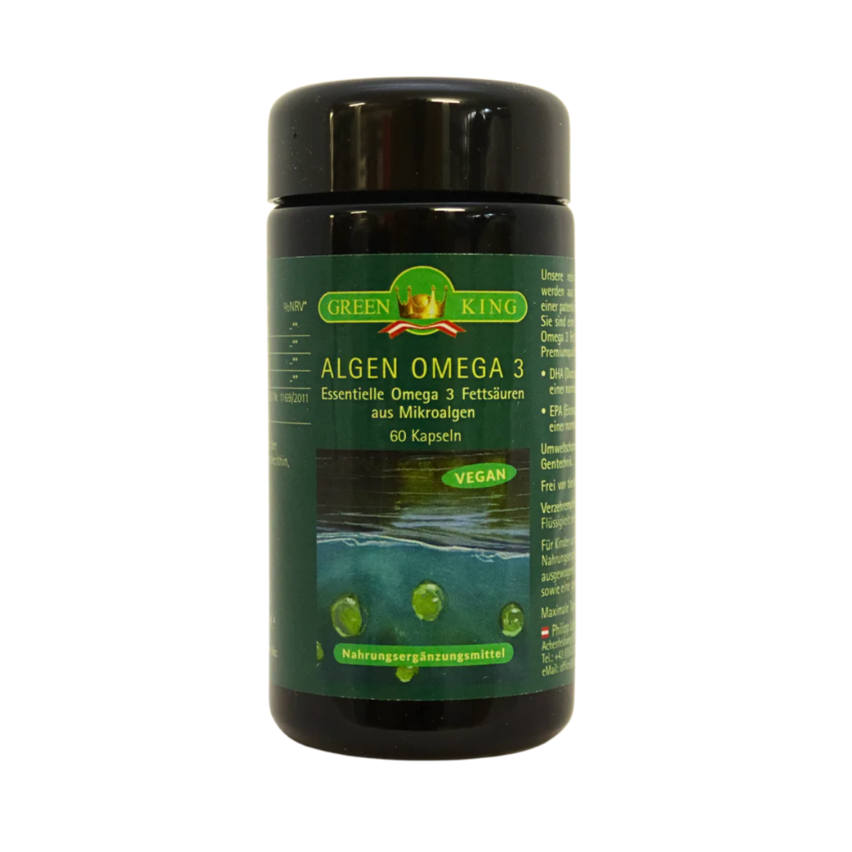 GreenKing Algen Omega 3 60 Kapseln Vegan