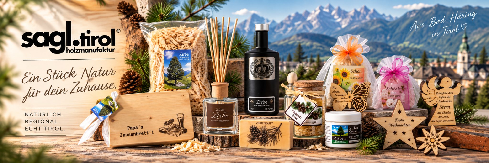 sagl.tirol Holzmanufaktur – Zirbenprodukte