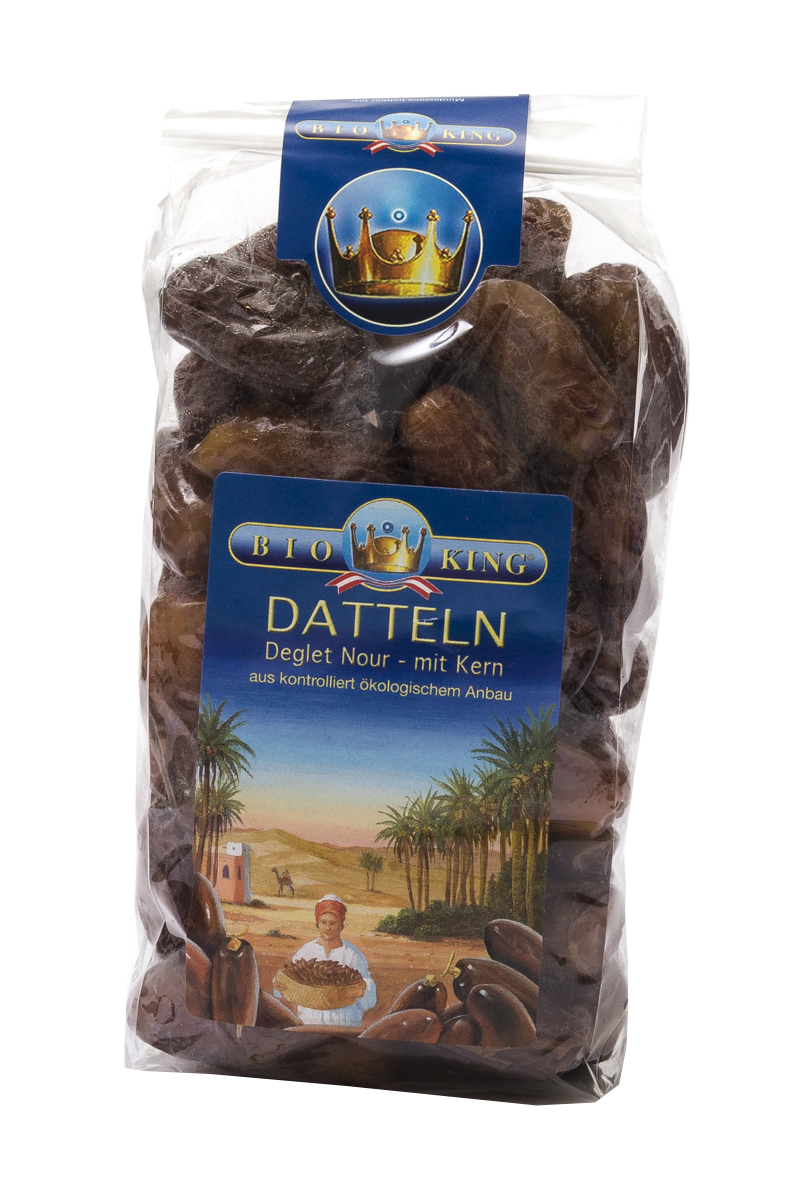 BioKing Bio-Datteln Deglet Nour mit Kern, 250-500g