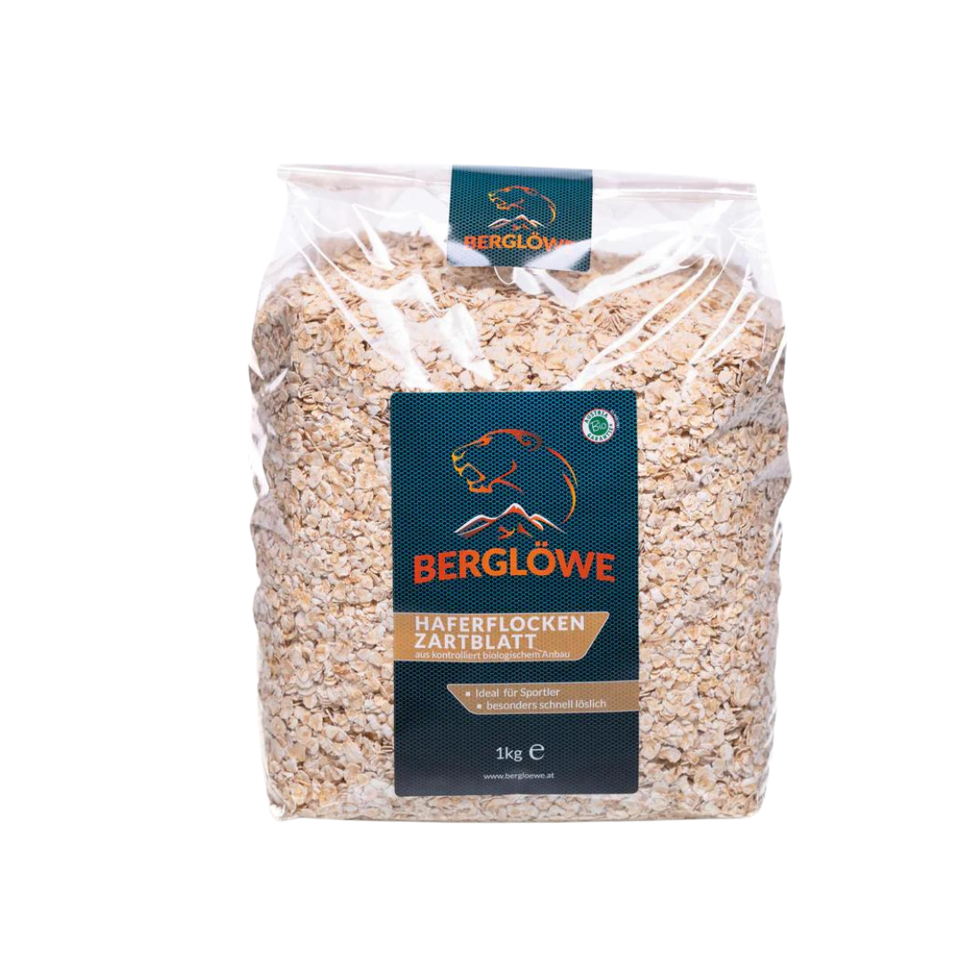 Berglöwe Bio Haferflocken Zartblatt Vegan, 1000g