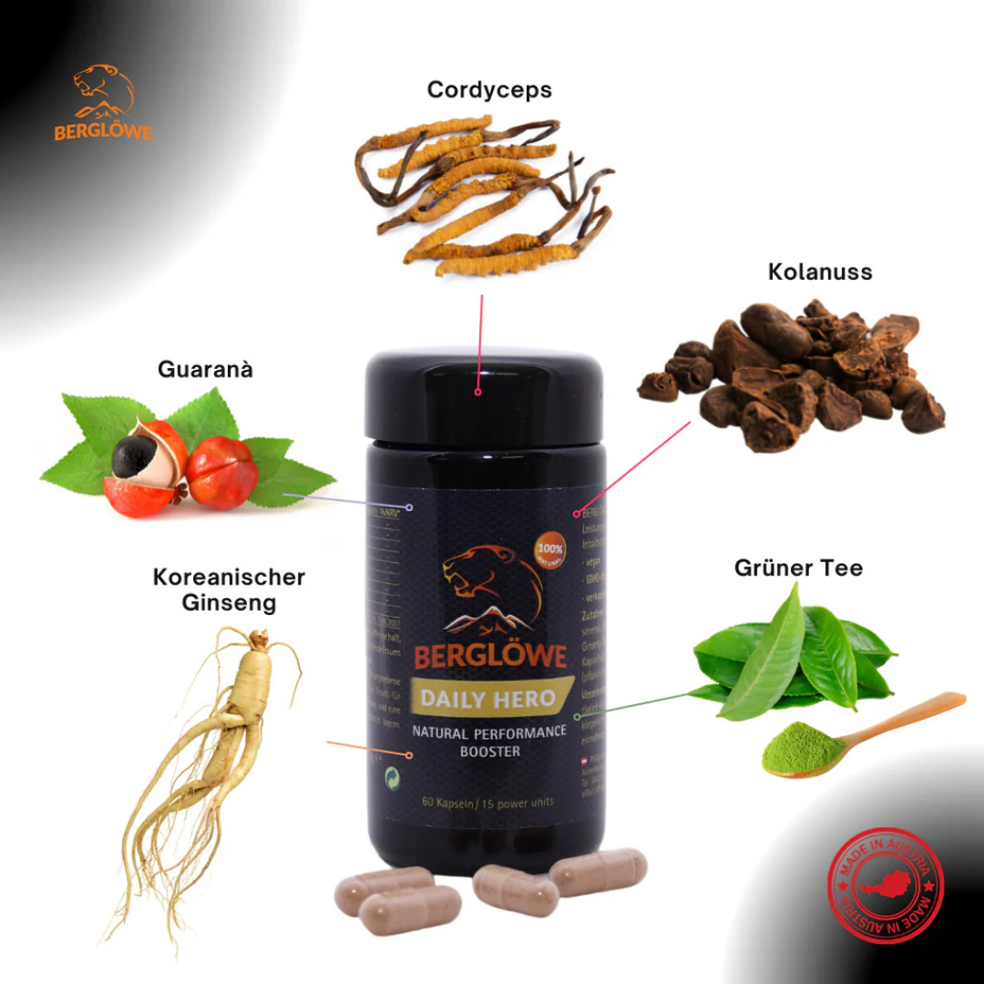 Berglöwe Daily Hero Natural Performance Booster 60 Kapseln