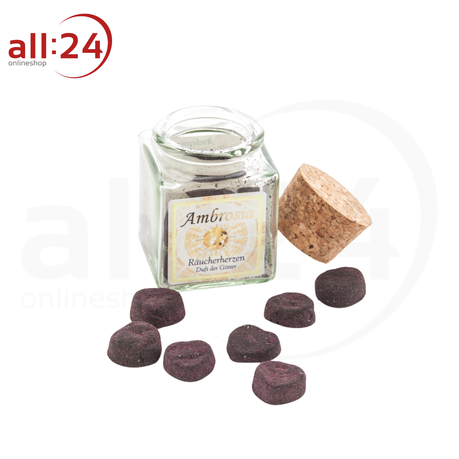 Ambrosia Räucherherzen Holy Smokes Duft der Götter, 12 Stück