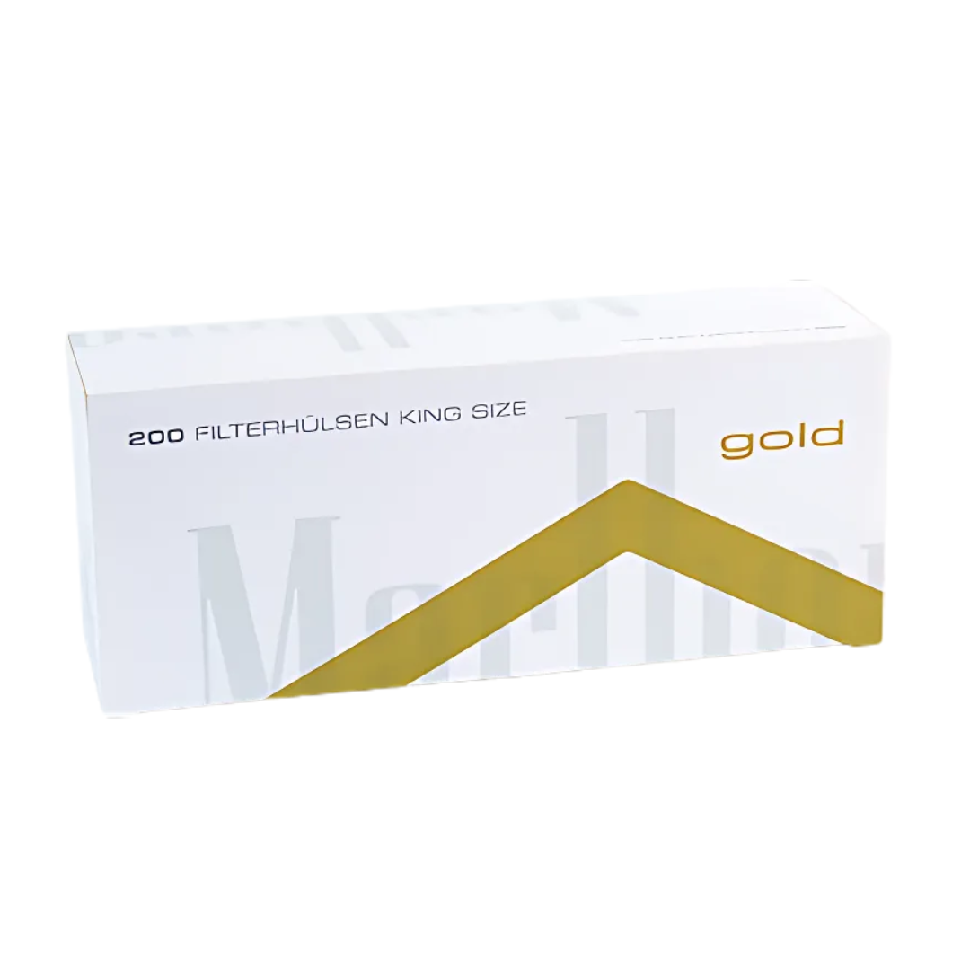 Marlboro Gold Hülsen - 1.000 Stück in 5 praktischen Packungen à 200