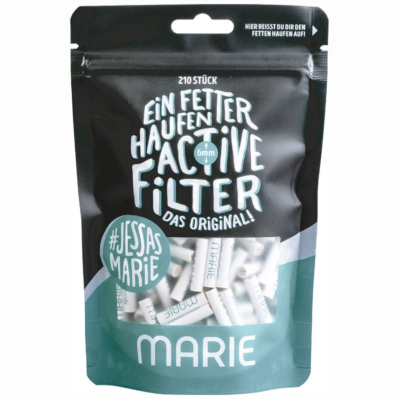 MARIE Active Filter 6mm Aktivkohlefilter 210 Stück