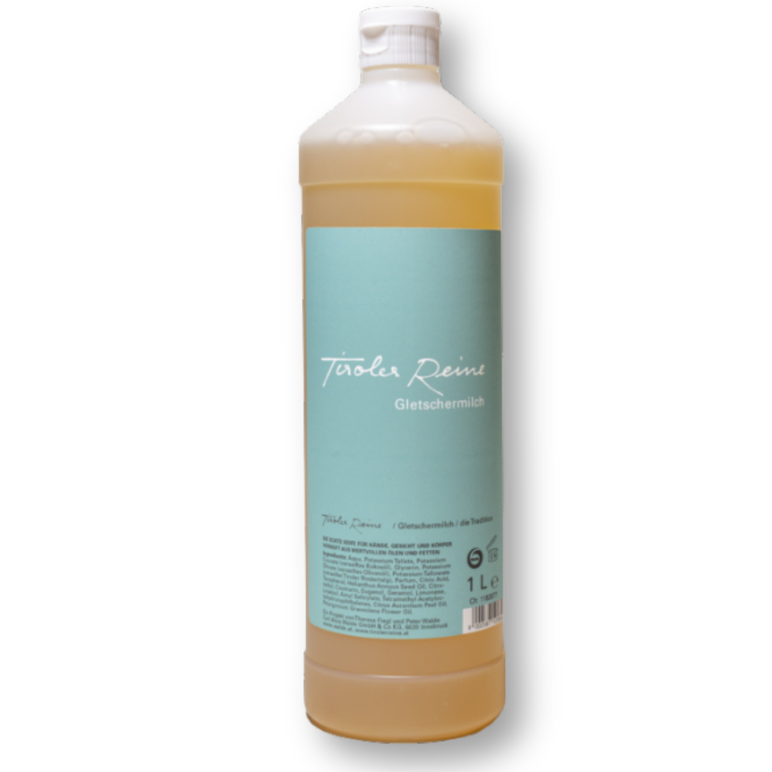 Walde Flüssigseife Tiroler Reine Gletschermilch 1 Liter