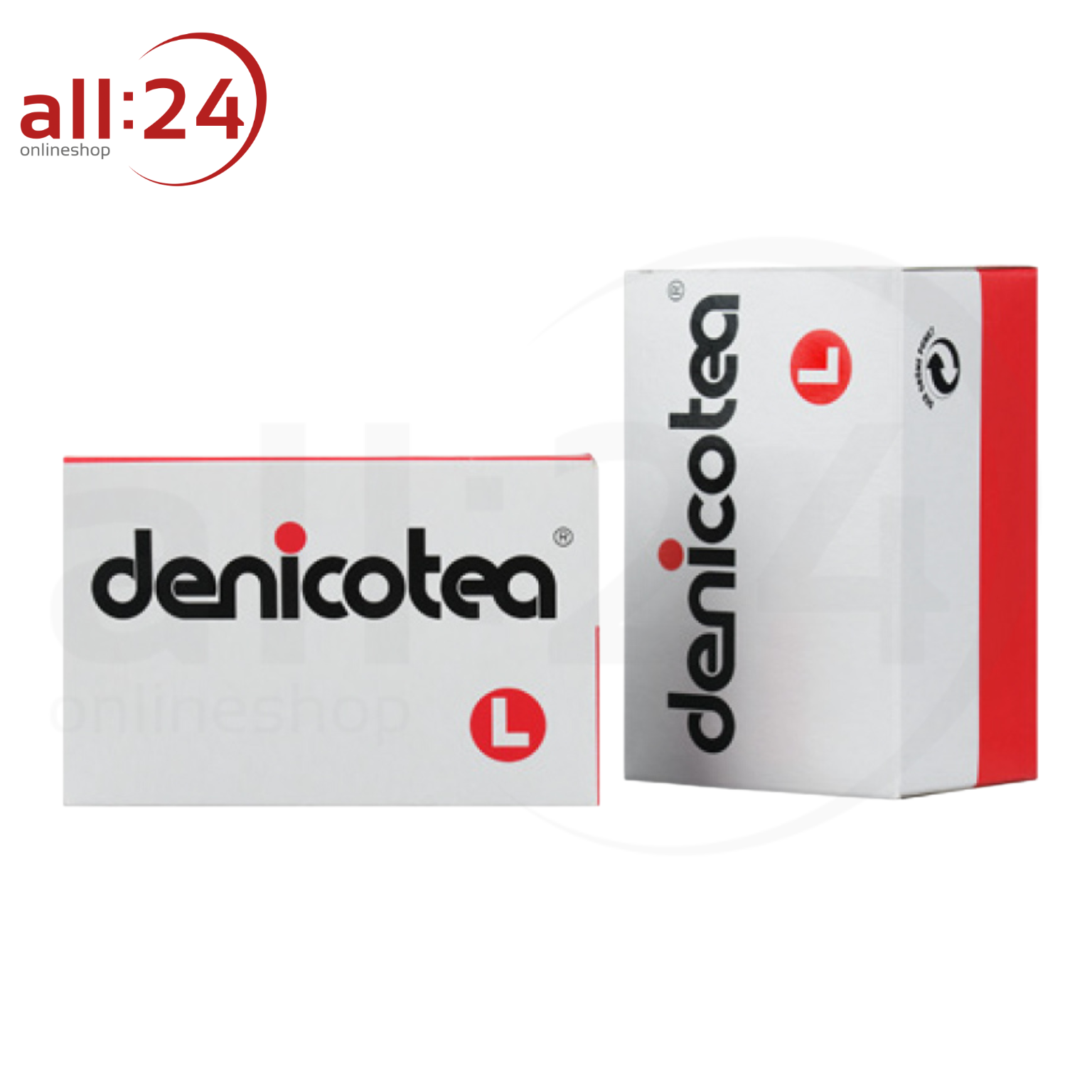 Denicotea L-Filter 9mm lang 50er Packung