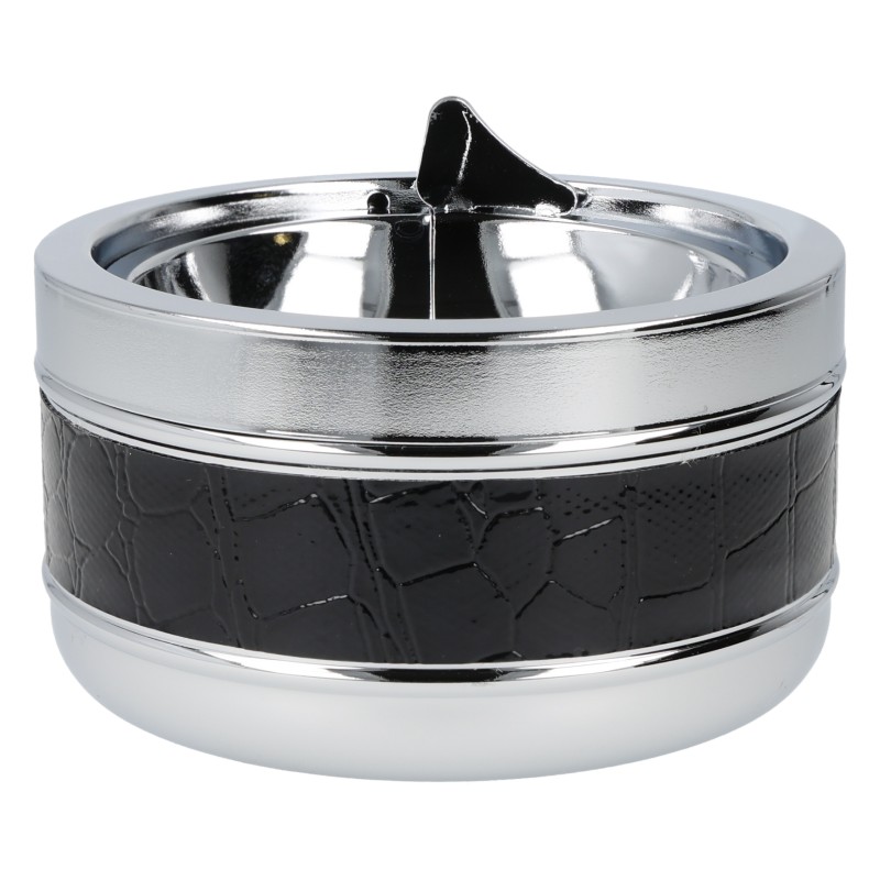 Kipp Aschenbecher Croco Schwarz 11 cm