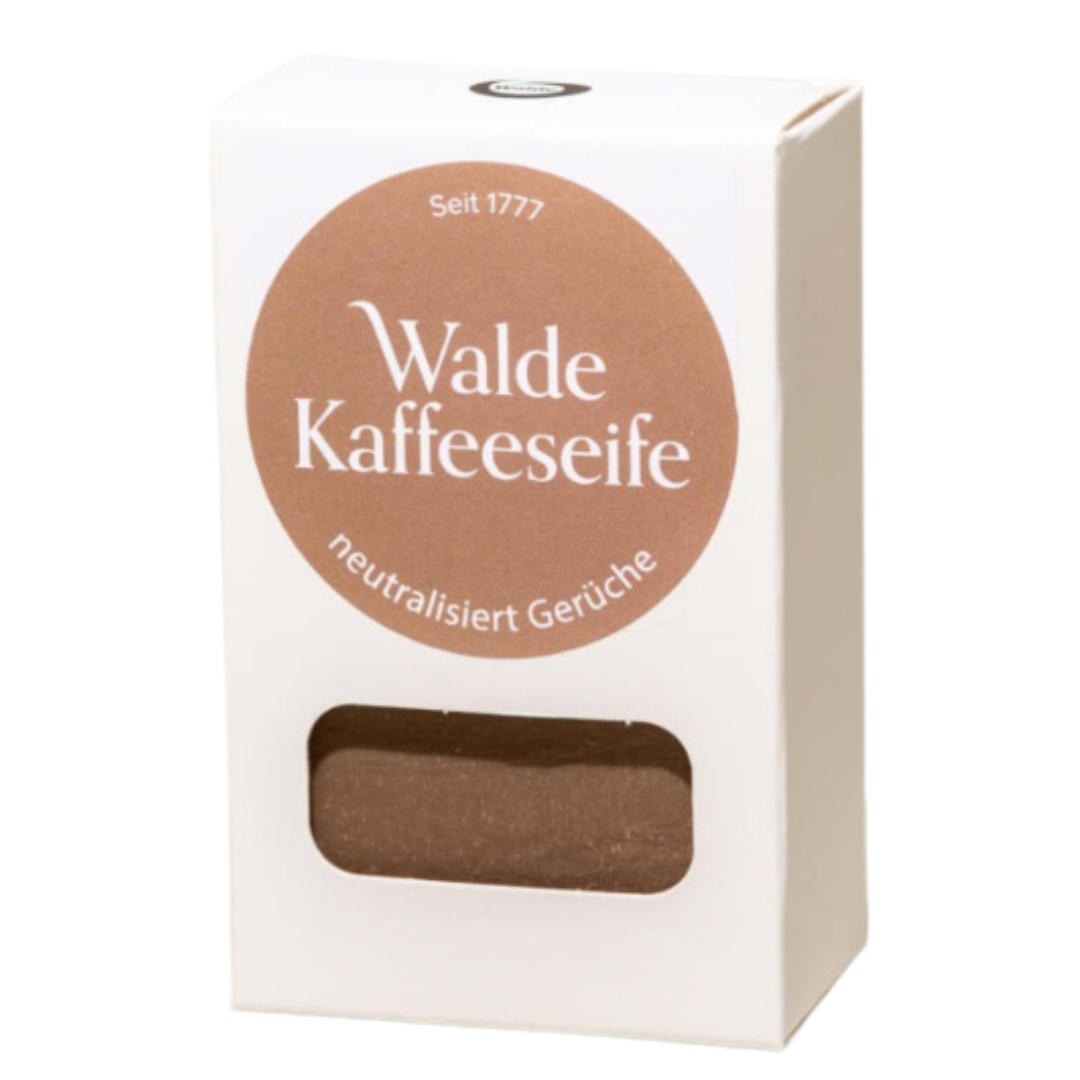 WALDE Seifenstück handgeschöpft - Kaffee, 100g