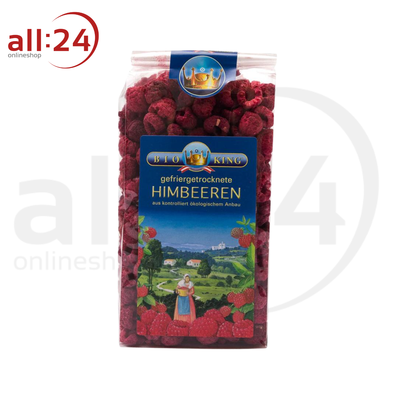 BioKing Bio Himbeeren Gefriergetrocknet, 40g-100g