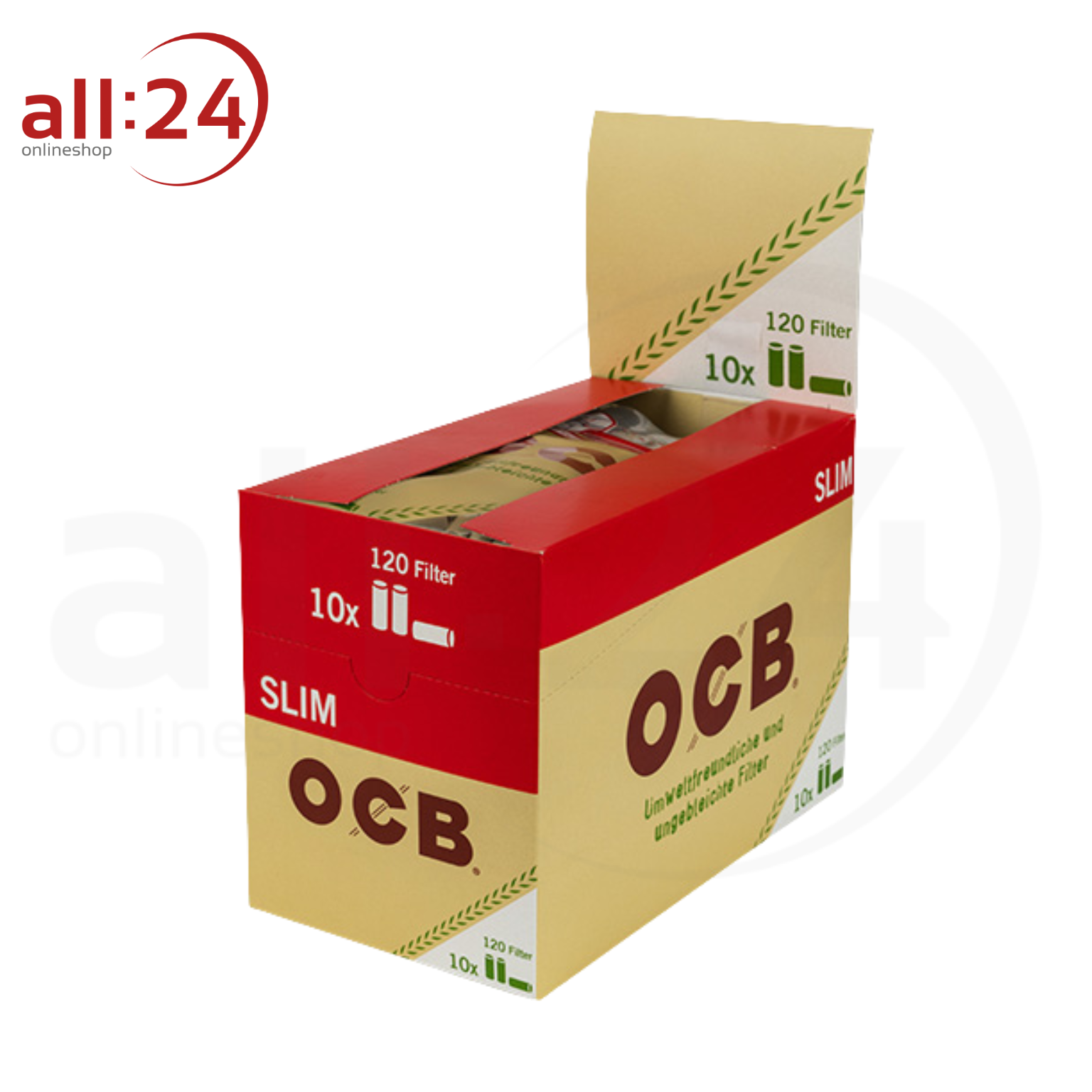 OCB Organic Slim Filter - 10 Beutel à 120 Stück