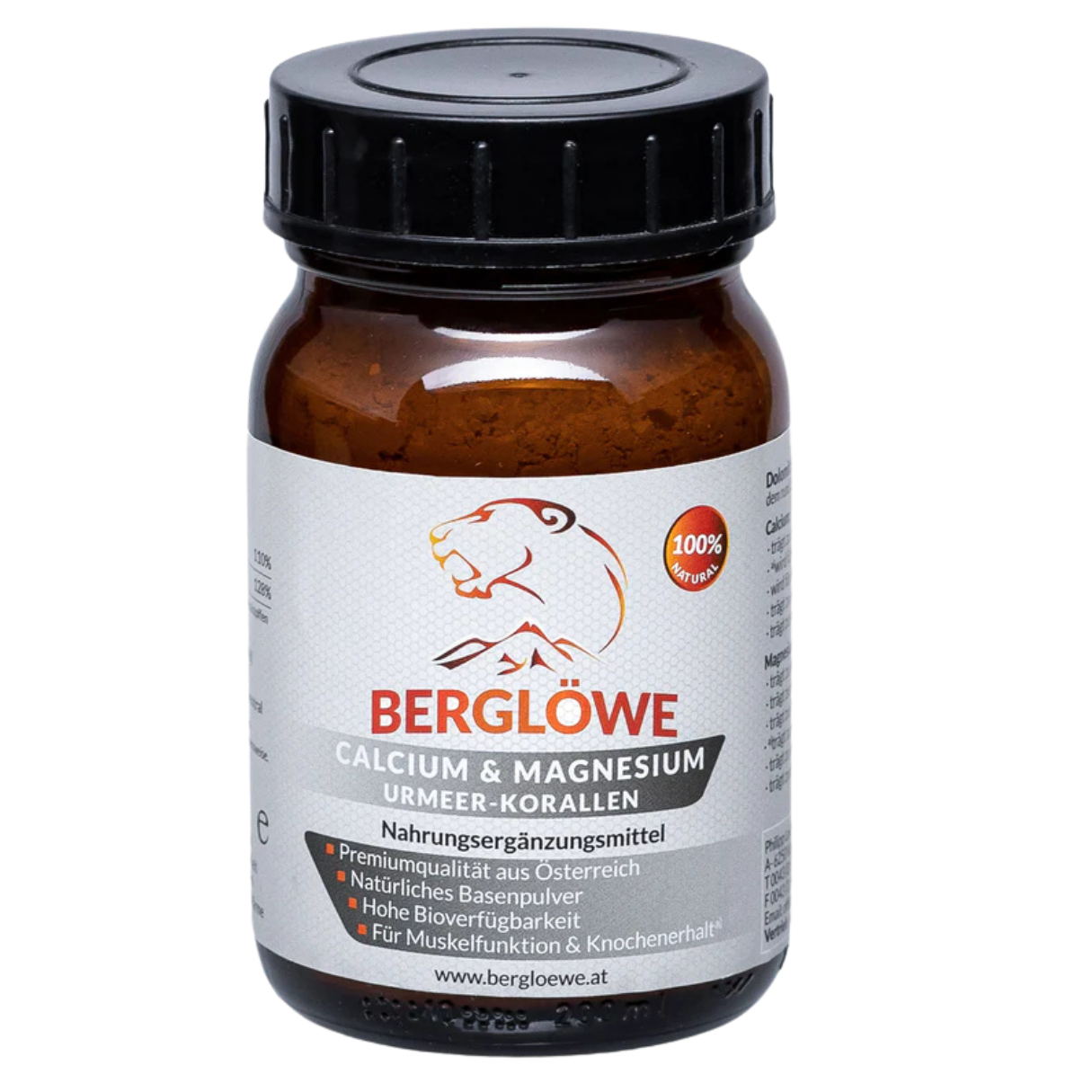 Berglöwe Calcium & Magnesium aus Urmeer-Korallen