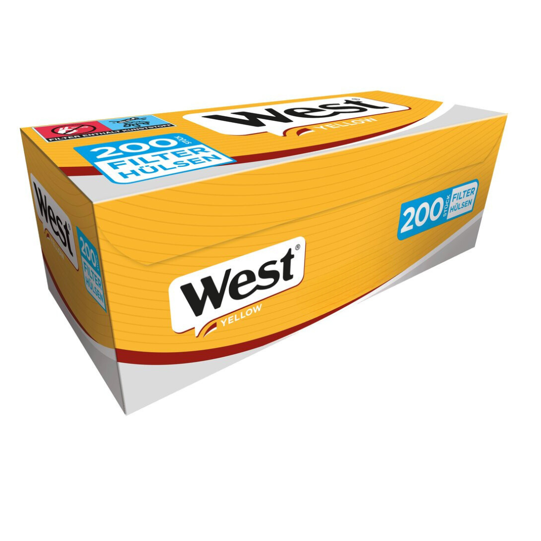 West Silver (JETZT YELLOW) Hülsen Packung mit 200 Stück