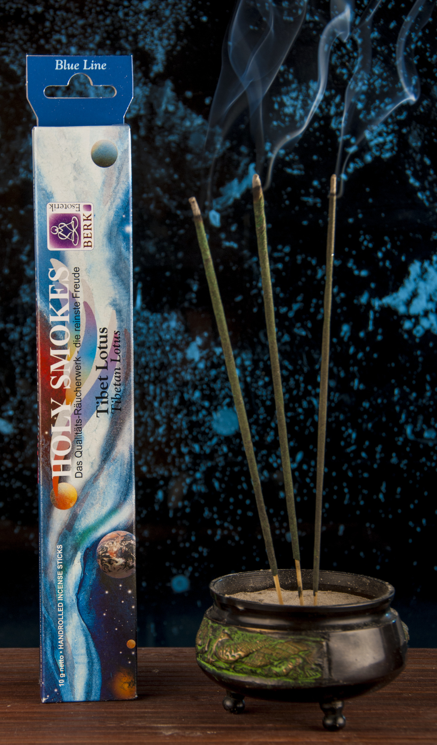 Tibet Lotus Räucherstäbchen Blue Line Holy Smokes