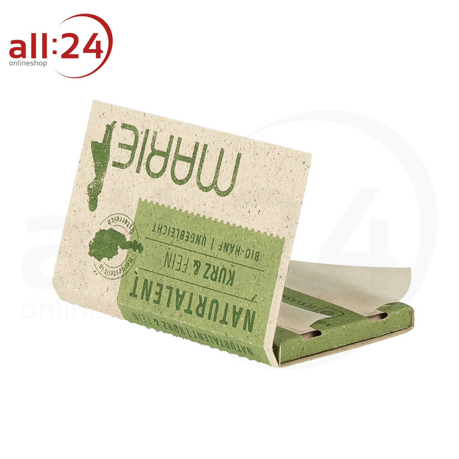 BOX MARIE Naturtalent King Size Slim + Tips - 24er Pack à 34 Paper + Tips
