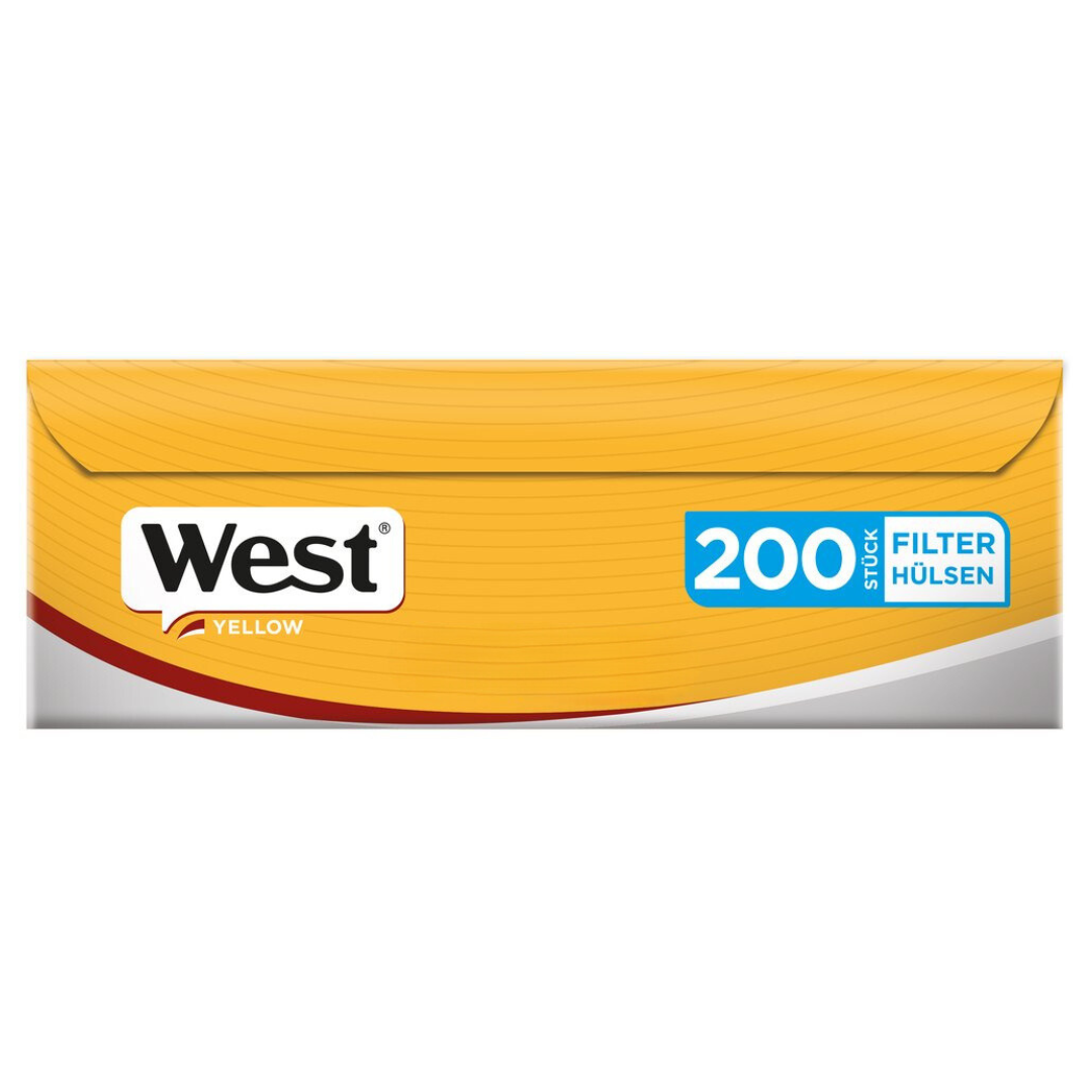 West Silver (JETZT YELLOW) Hülsen Packung mit 200 Stück