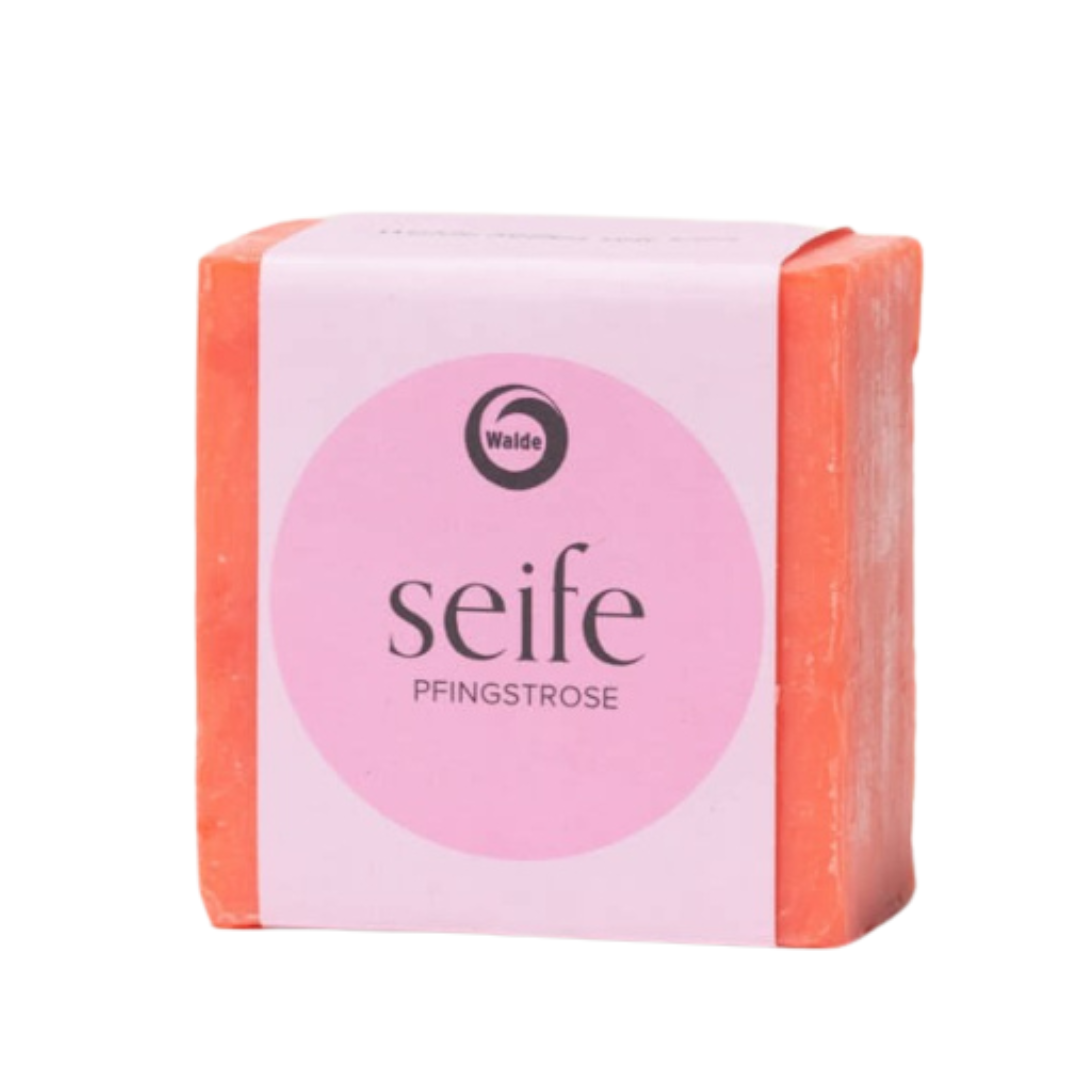 Walde Seifenstück Naturseife Pfingstrose 150g