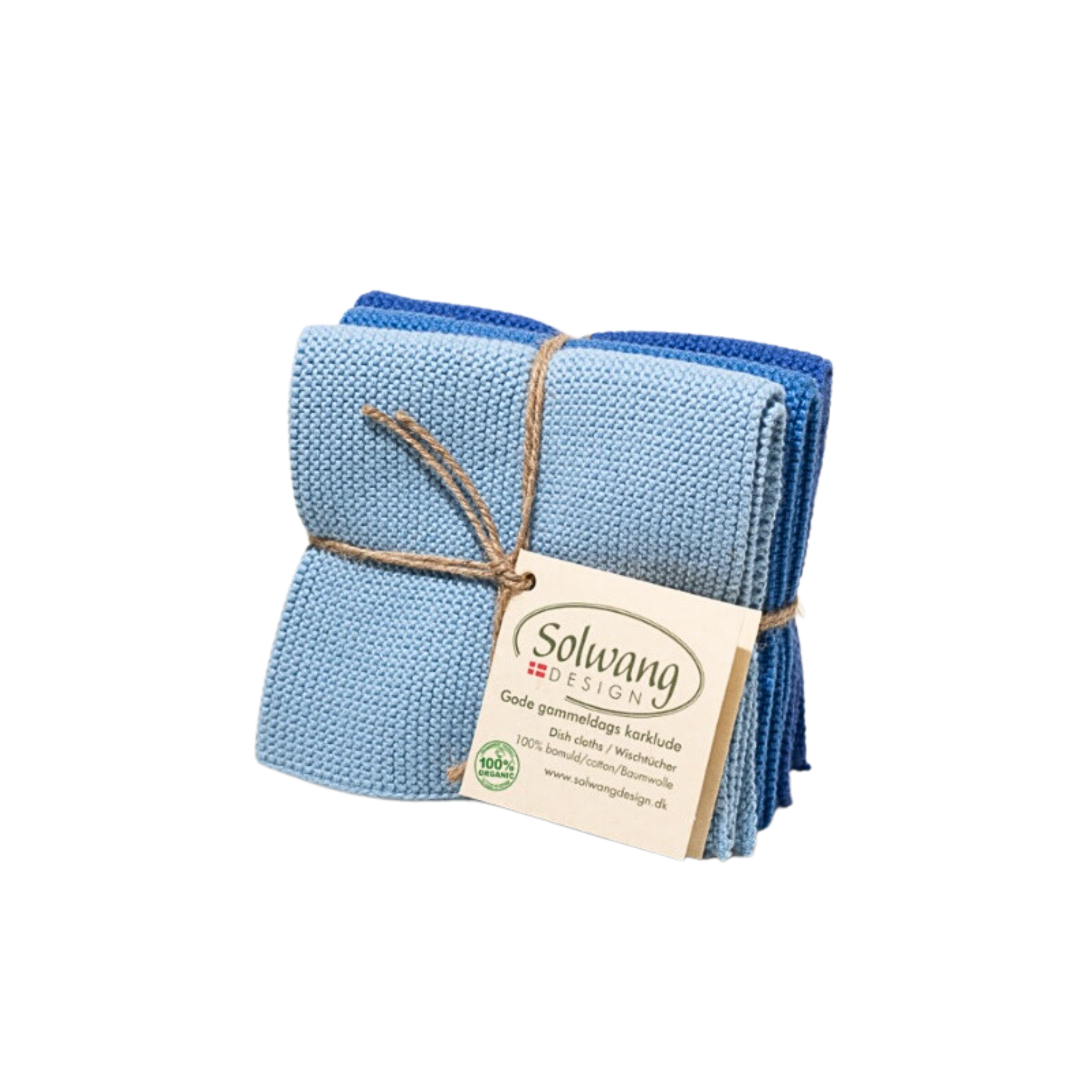 Solwang Handtücher Blau - 3 Stück/Packung