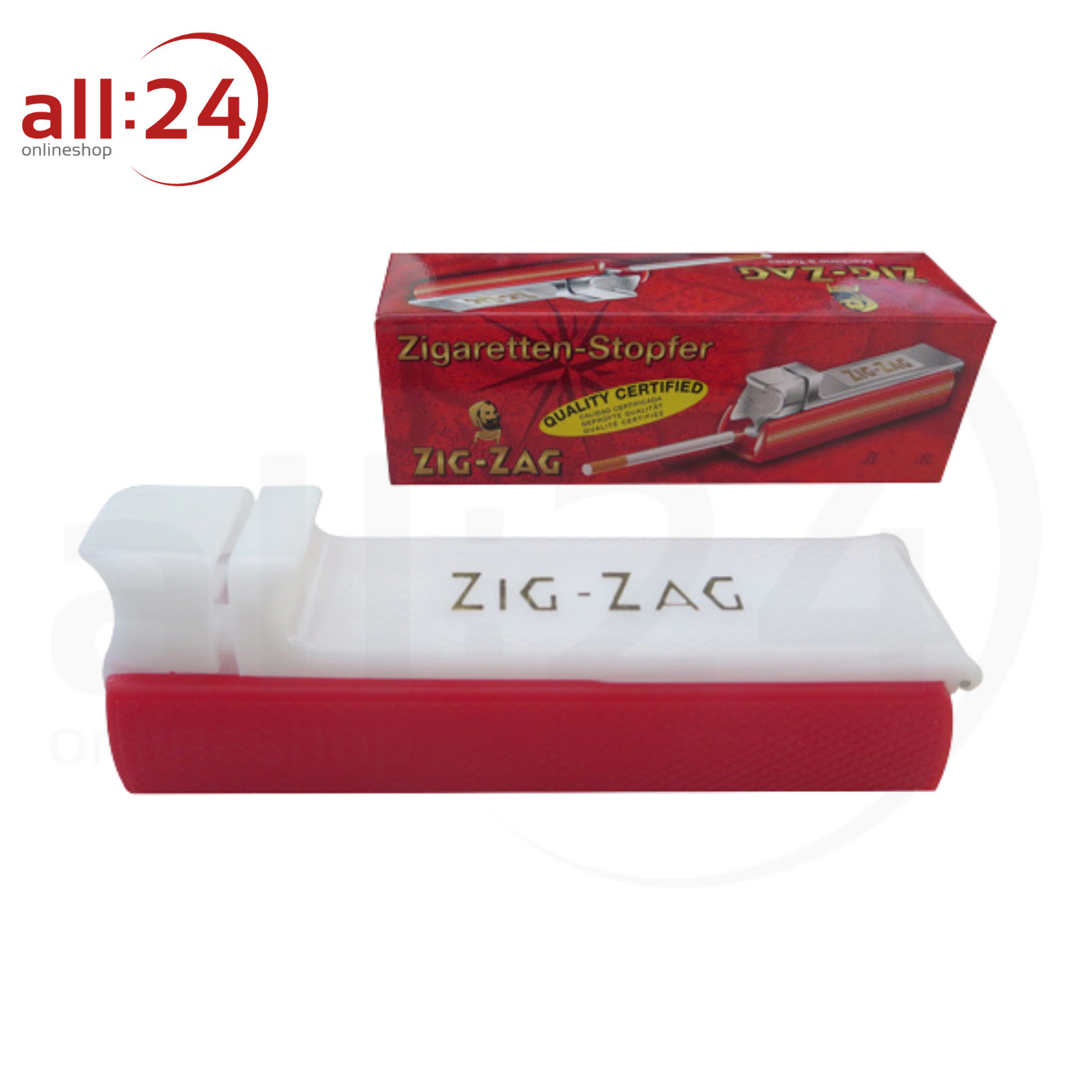 ZIG ZAG Zigarettenstopfer Stopfer Universal mit Stampfer