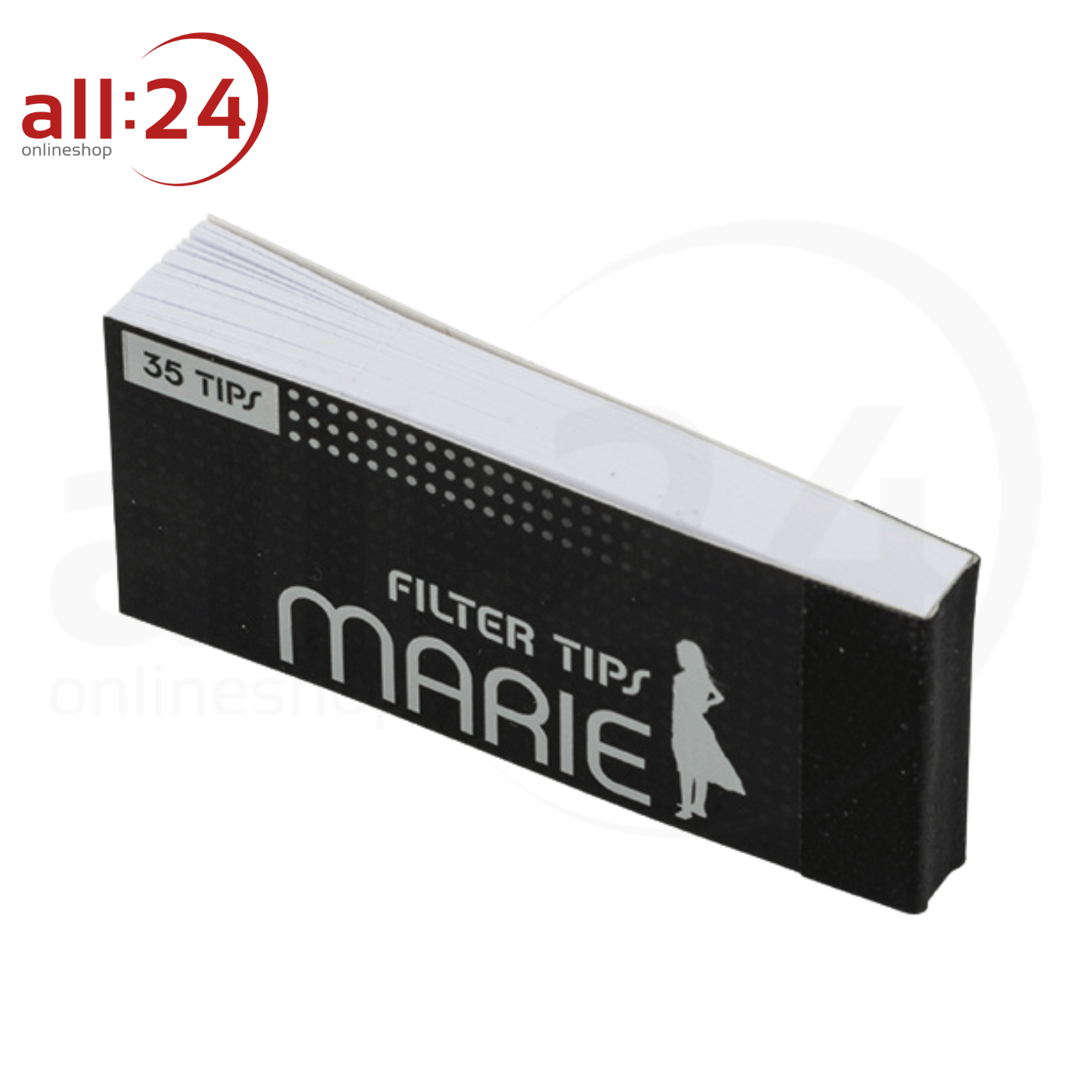Marie Filter Tips Vorteilspack - 24 Heftchen á 35 Blatt