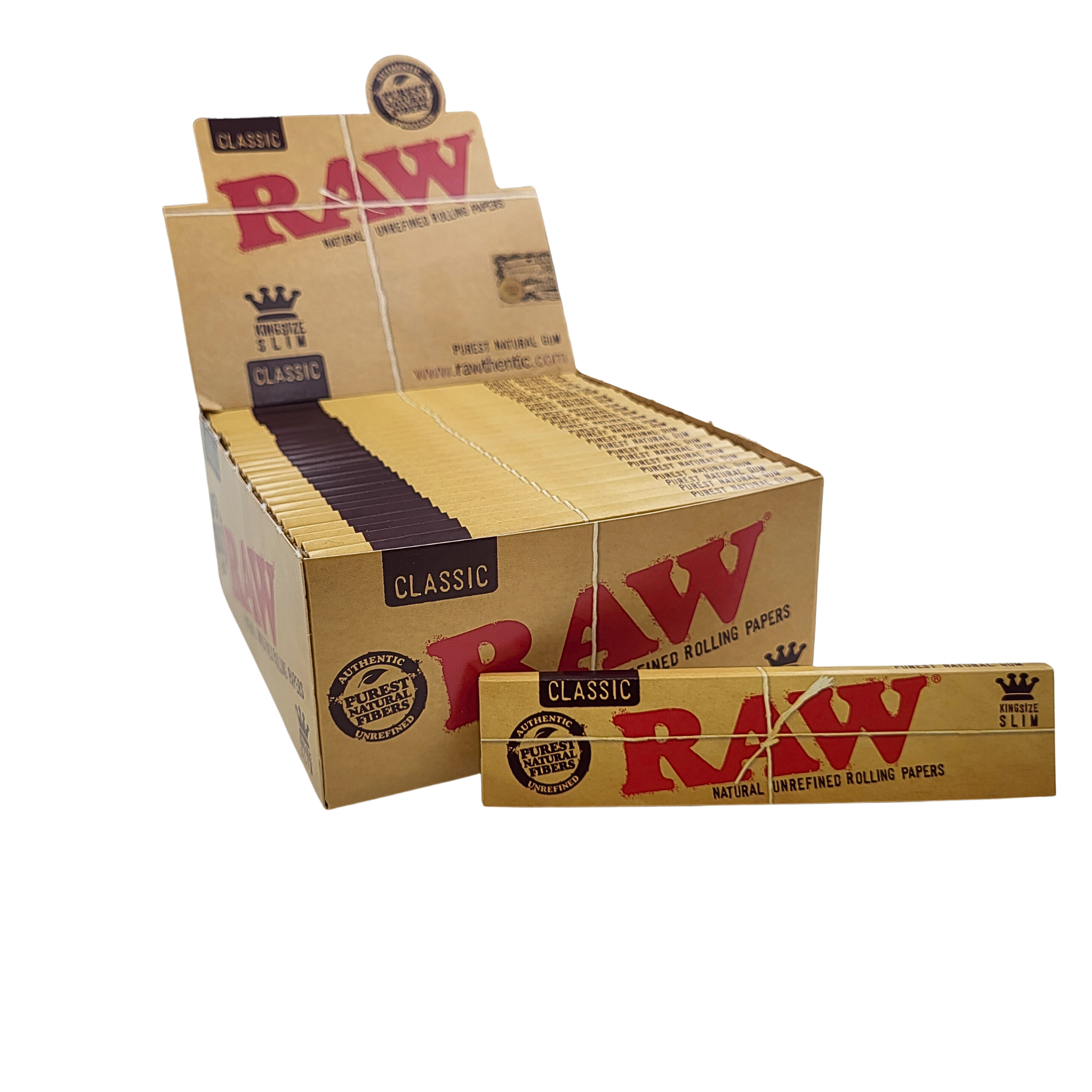 RAW Classic King Size Slim Rolling Paper 50 Stück