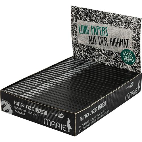 BOX MARIE Ultrafine slim King Size Zigarettenpapier, 25 Stück