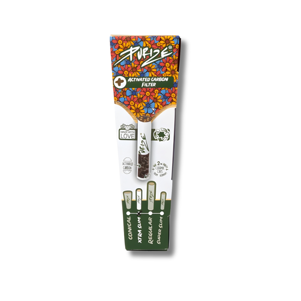 PURIZE 3 Activated PreRolled Cones Xtra Slim