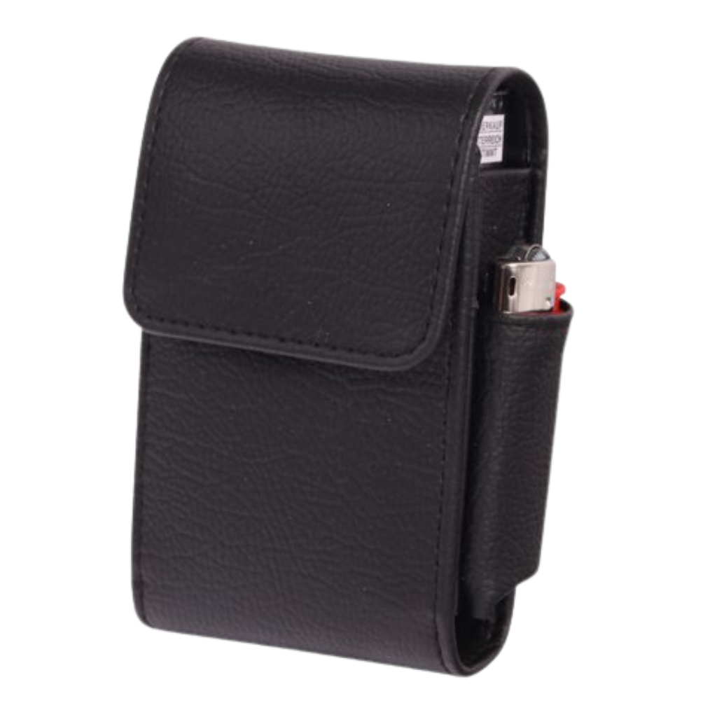 Zigaretten Box PVC Schwarz Verstellbar Für 20 Zigaretten