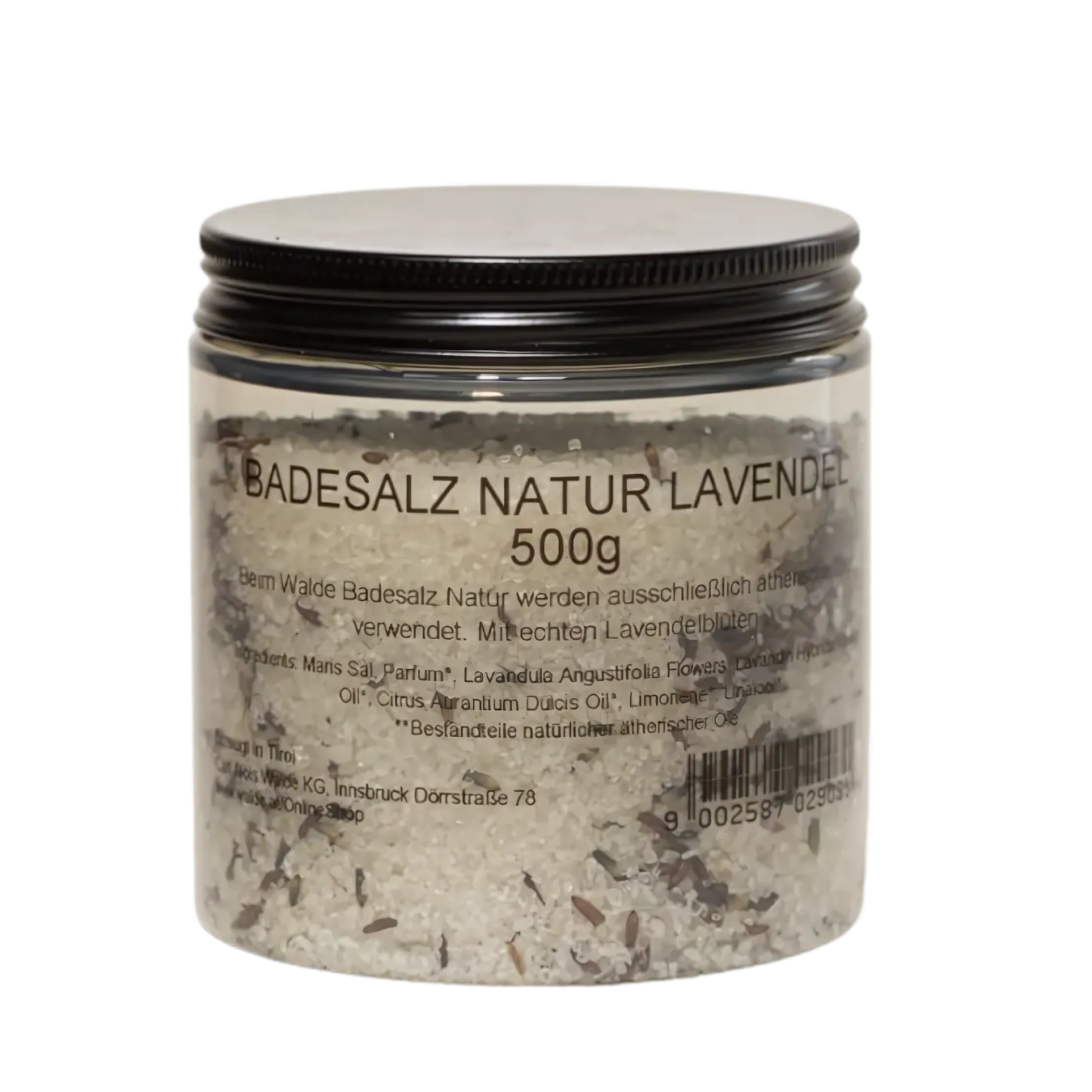 Walde Badesalz Natur Lavendel 500g