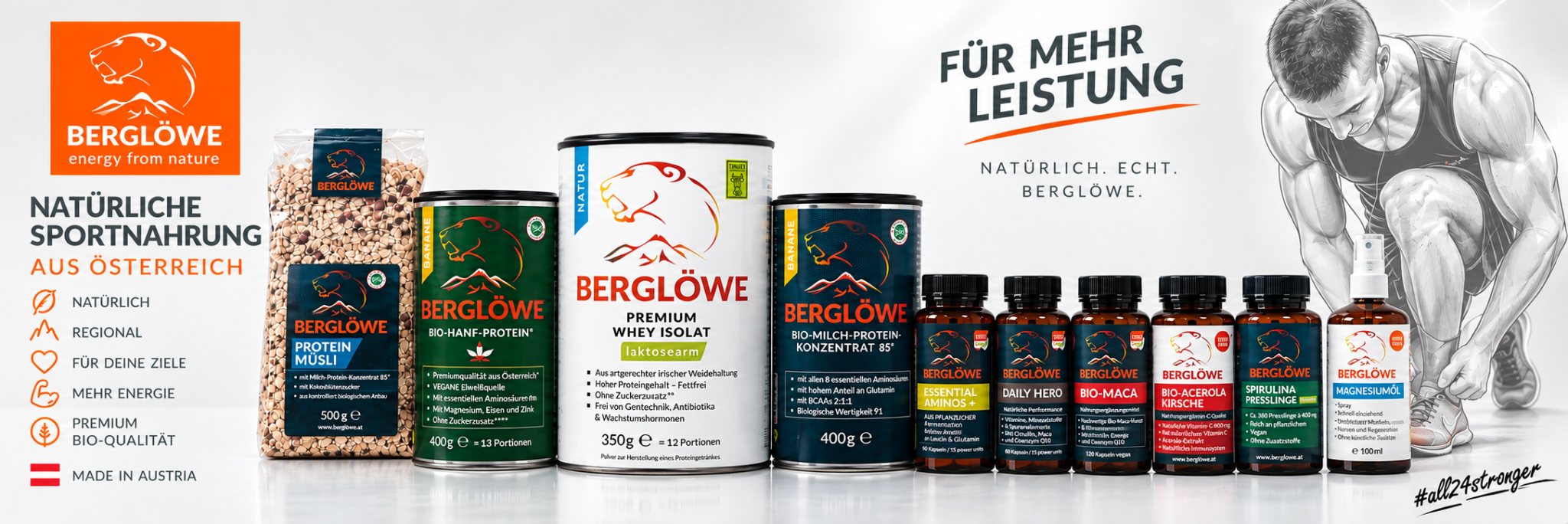 Berglöwe – natürliche Sportnahrung aus Österreich