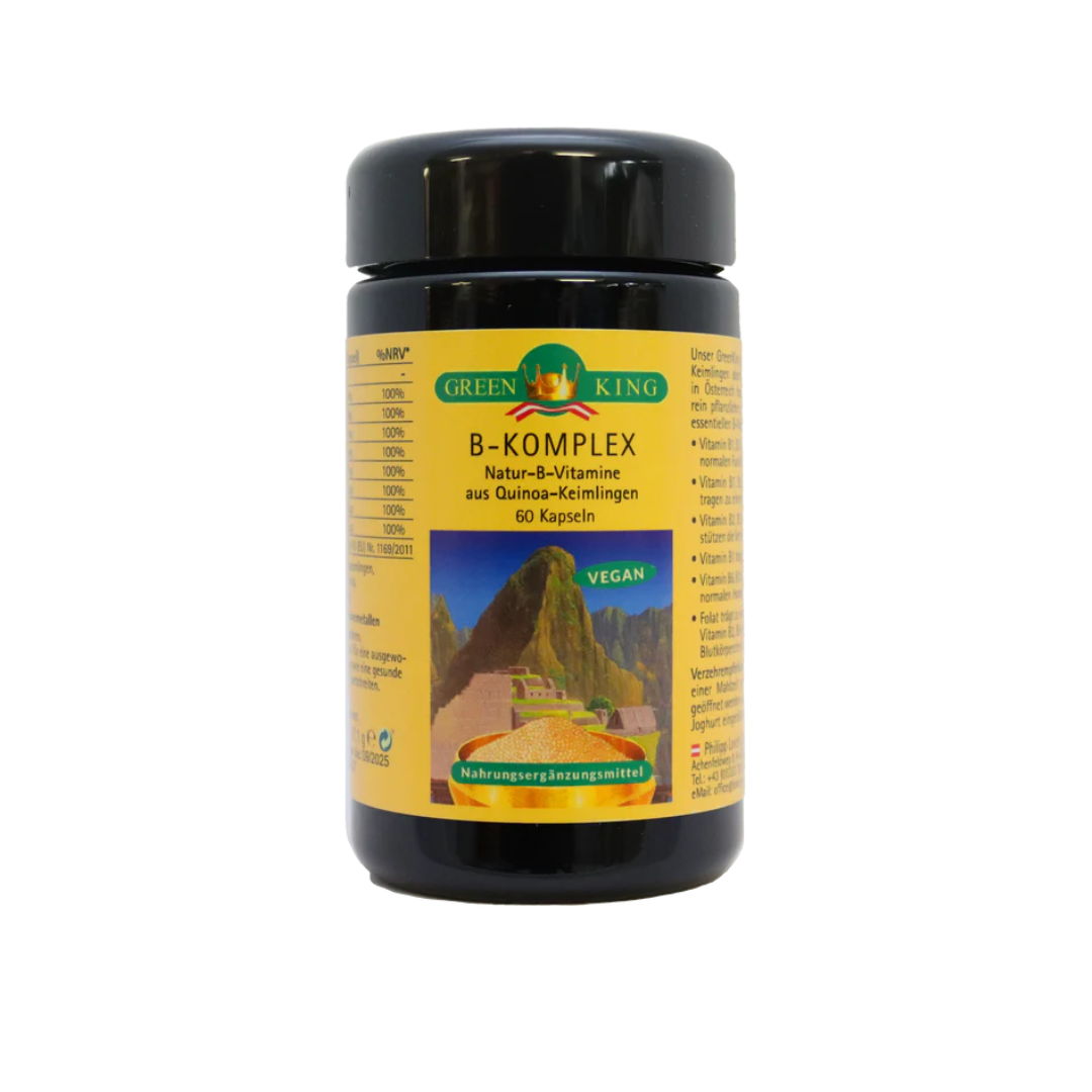 GreenKing Vitamin B-komplex 60 Kapseln Natürlich