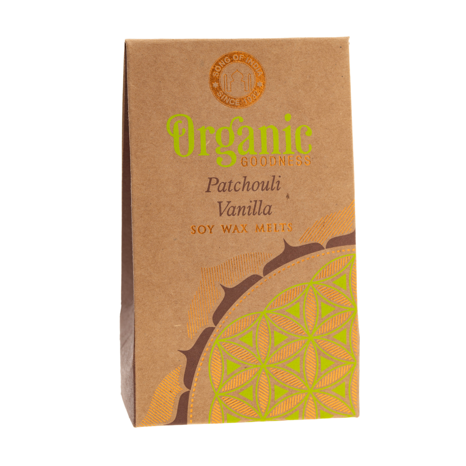 Patchouli und Vanille Wachs Blume des Lebens für Aromalampe