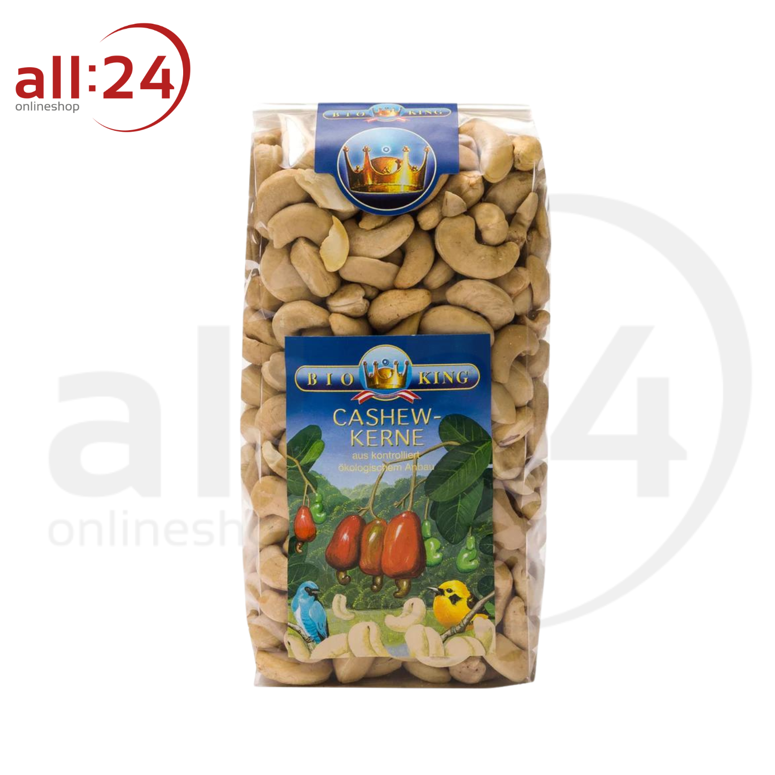 BioKing Bio Cashewkerne, 150g-500g