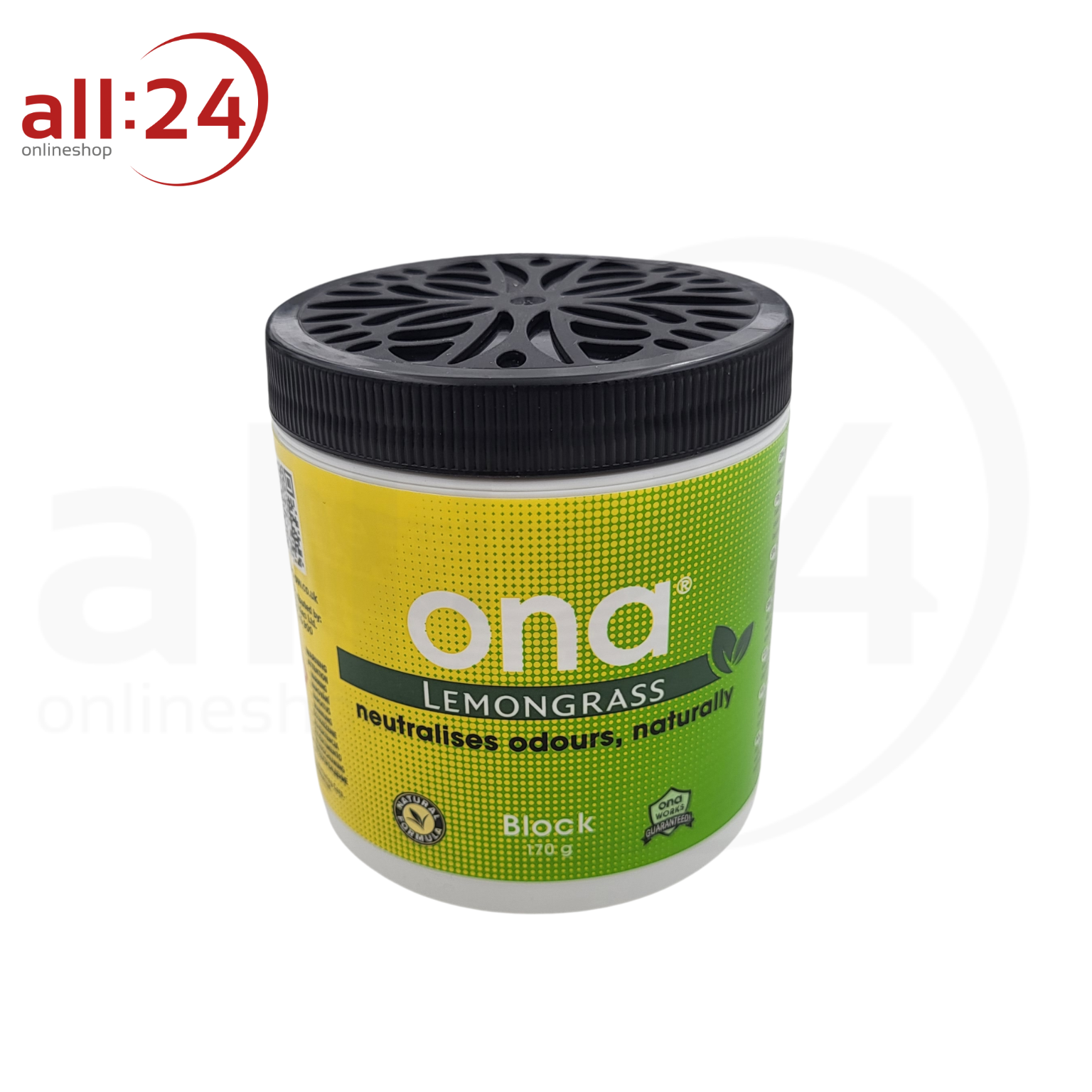 ONA Block Geruchsneutralisierer - Lemongrass 170g