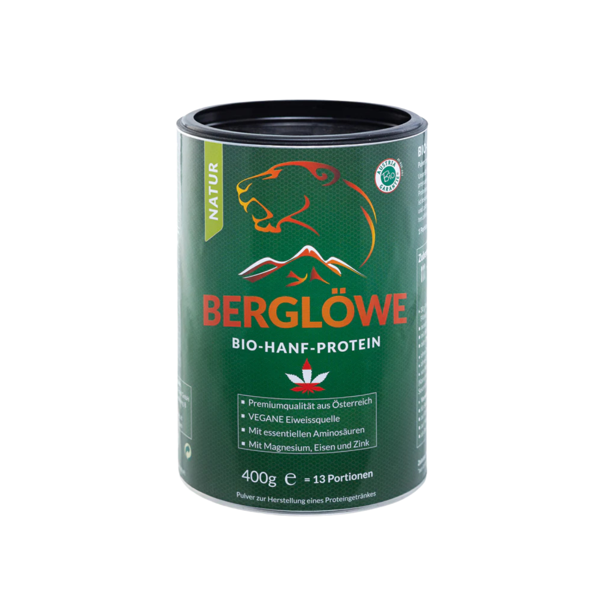 Berglöwe Bio Hanfprotein Natur Vegan