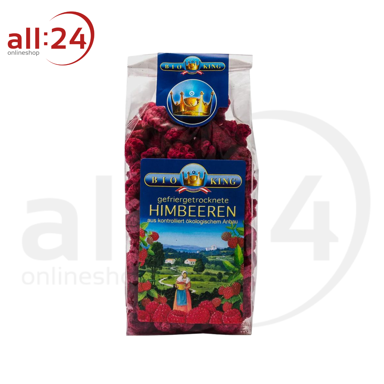 BioKing Bio Himbeeren Gefriergetrocknet, 40g-100g