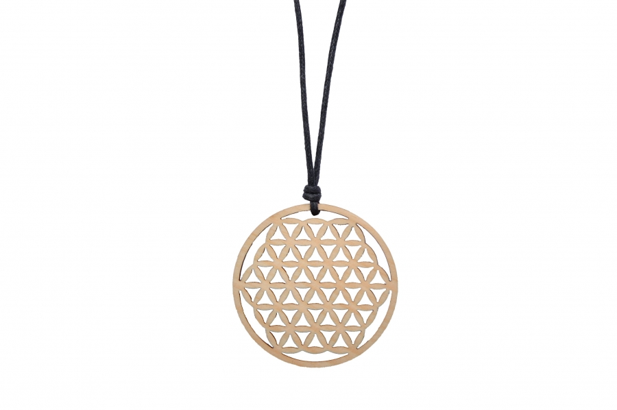 Zirben Kette Blume des Lebens