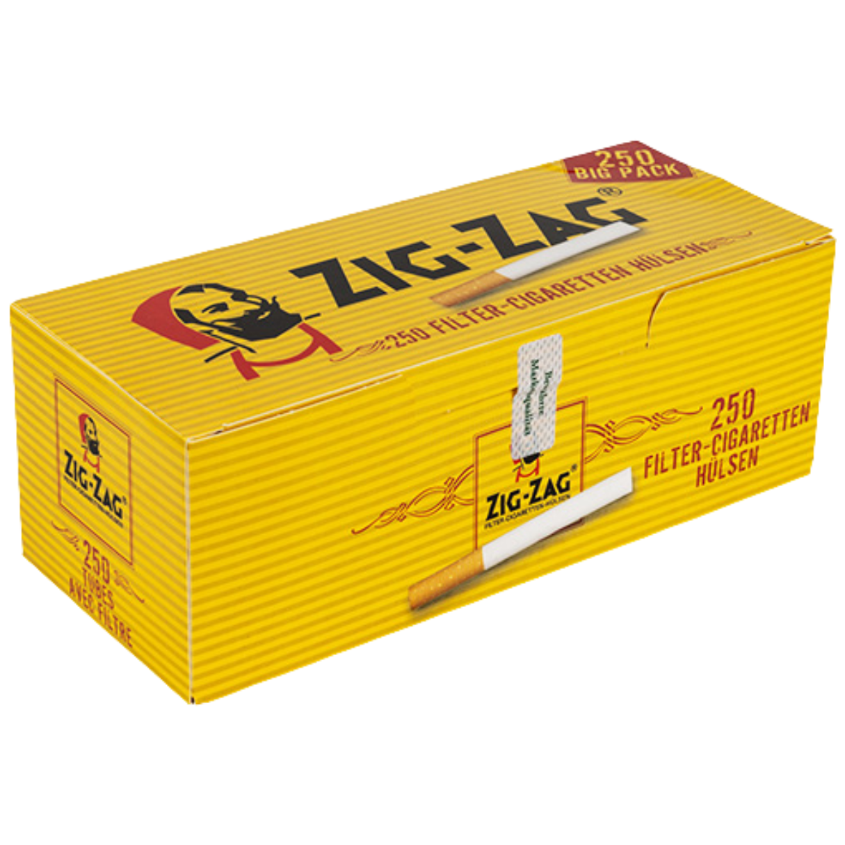 ZIG ZAG Filterhülsen 250 Stück Packung