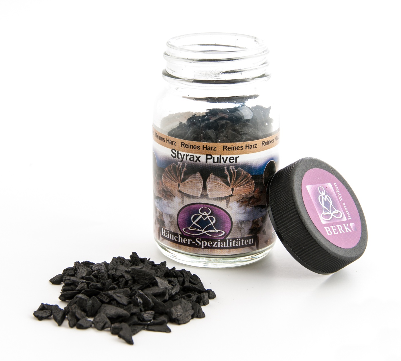 Styrax Pulver Reine Harze Räucherwerk 60 ml Glas