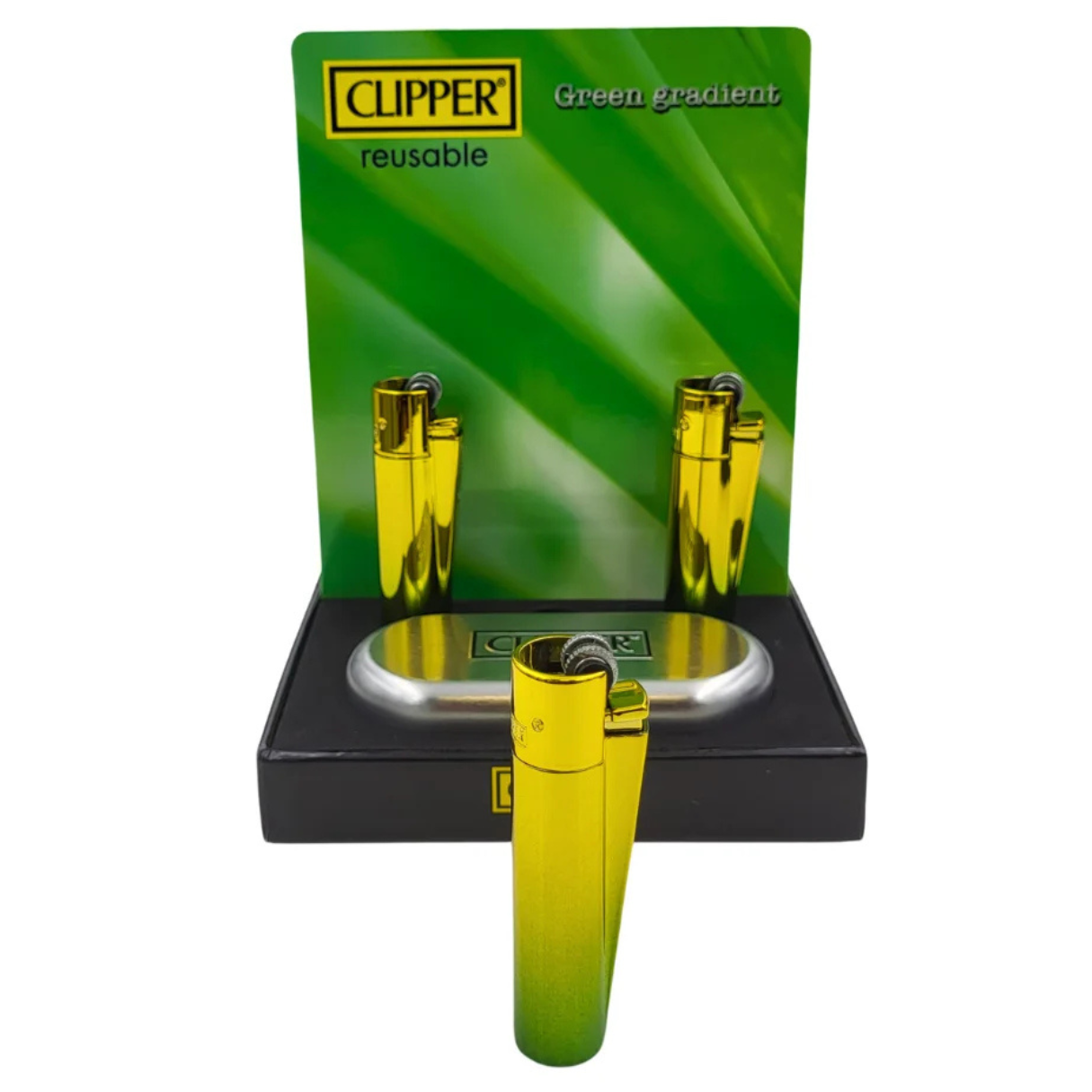 Clipper Metall Icy Green Feuerzeug