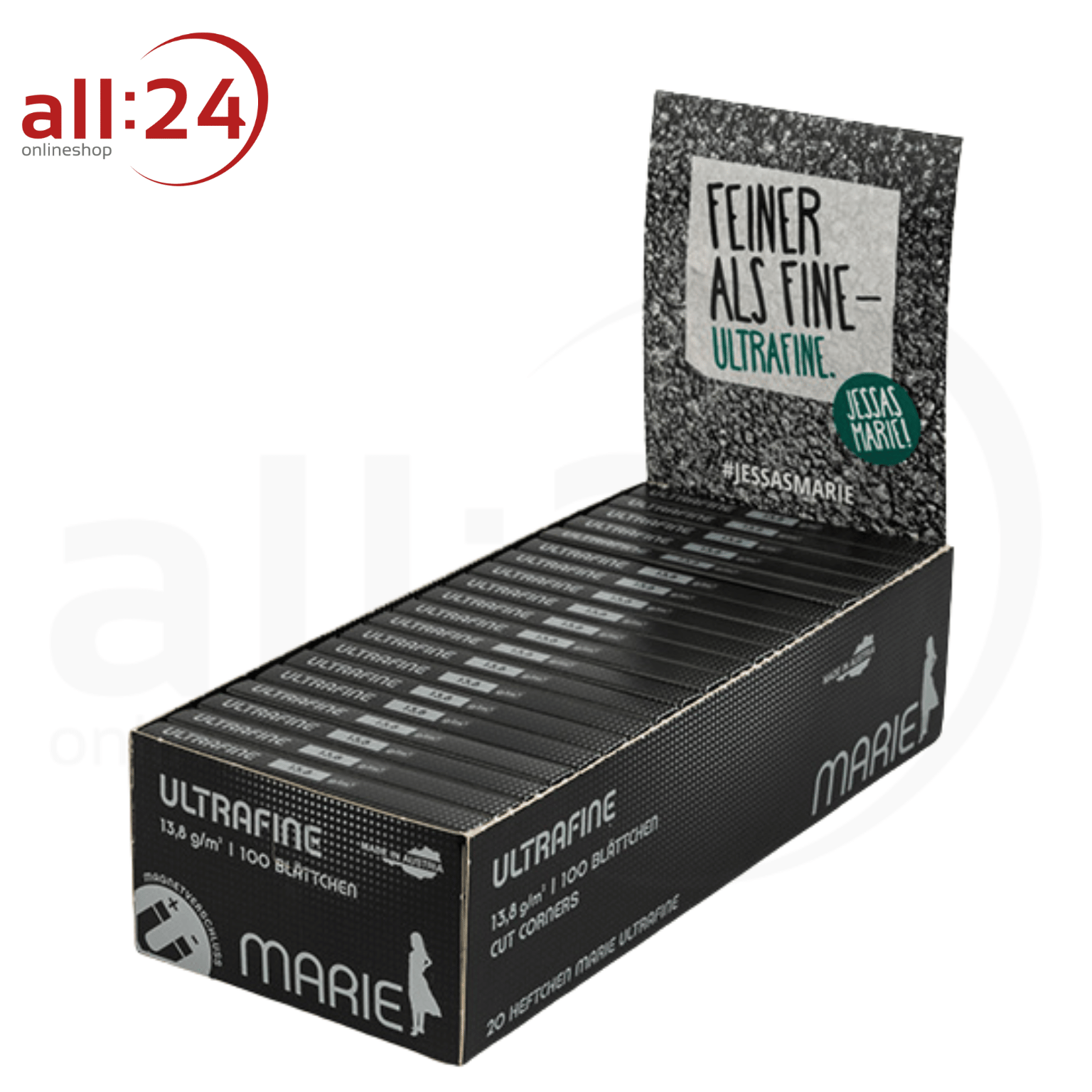 BOX MARIE Ultrafine Zigarettenpapier Kurz, 20 Stück
