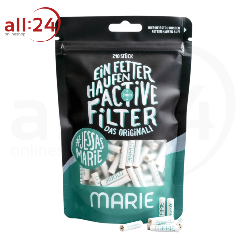 MARIE Active Filter 6mm Aktivkohlefilter - 210 Stück 