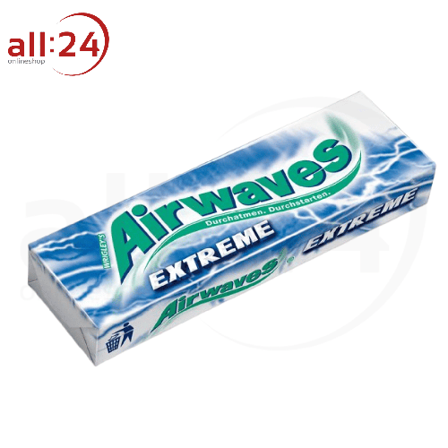 Airwaves Extreme Kaugummi - XXL Vorteilspack, 30 Packungen á 10 Stück 